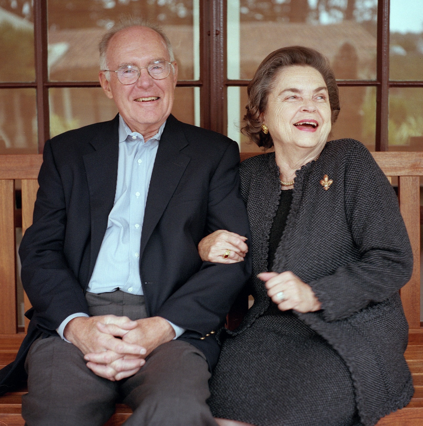 Gordon and Betty Moore laughing