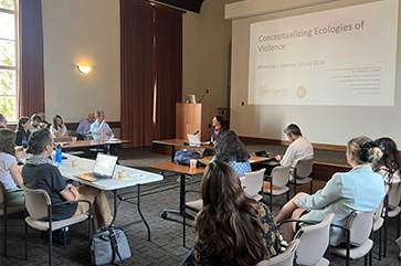 A presentation during the 2024 Mnemonics Summer School in UCLA's Royce Hall.