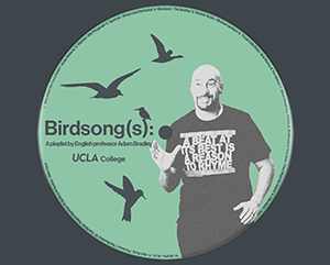 a green record label with Adam Bradley and birds