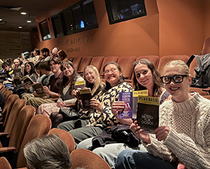 UCLA English students attending a performance of Waiting for Godot at the Geffen Playhouse