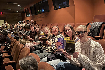 UCLA English students attending a performance of Waiting for Godot at the Geffen Playhouse