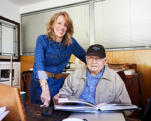 Mary Melton and Thomas Hines photographed at Hines’ apartment in Westwood
