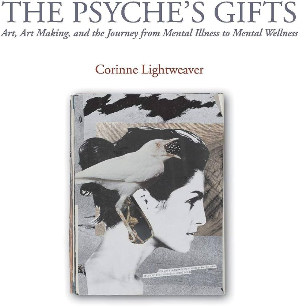 The Psyche's Gifts cover with an illustration of a woman's face and a bird
