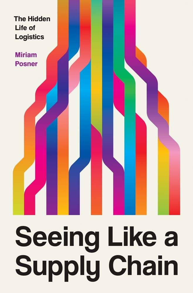 Seeing Like A Supply Chain book cover with colorful lines